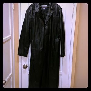 Wilsons Genuine Leather Calf length Trench Coat